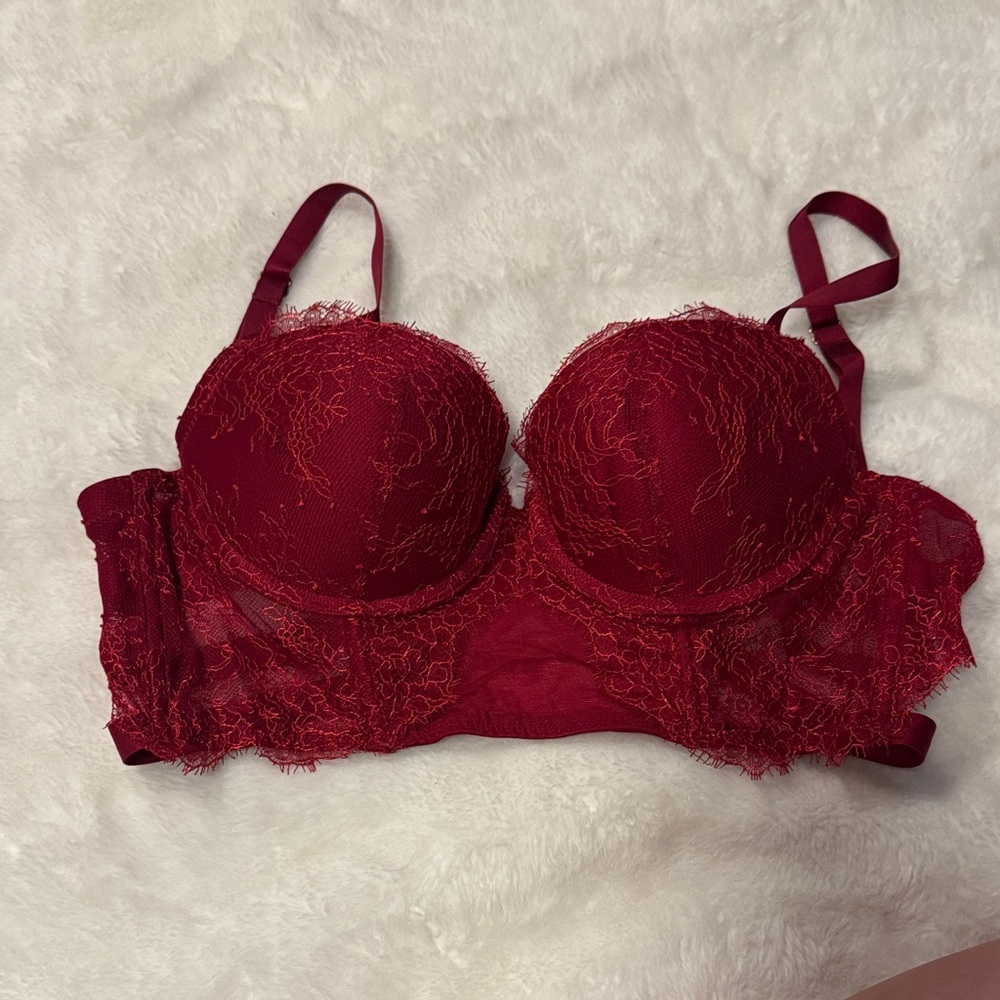 Victoria's Secret Red Lace Bra